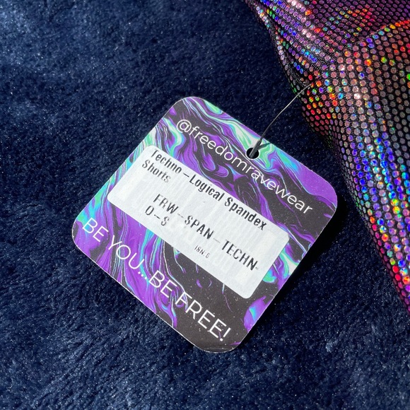 Freedom Rave Wear Techno-Logical Spandex Shorts - Picture 4 of 4